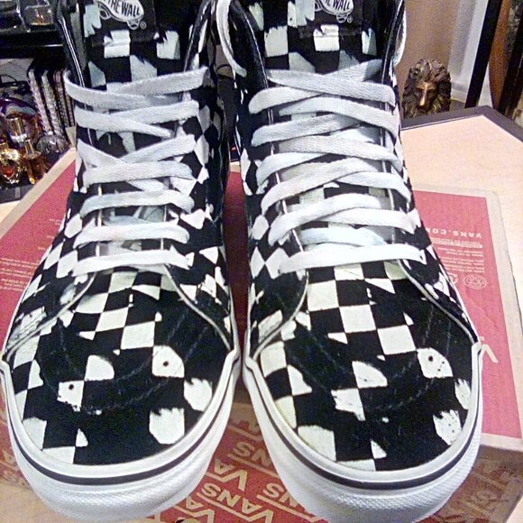 Vans Other - Sk8-Hi 'Overprint Checkboard' BRAND Vans Size: Mens 8.5 Womens 10